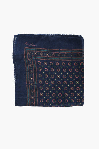 Patterned Wool Pocket Square