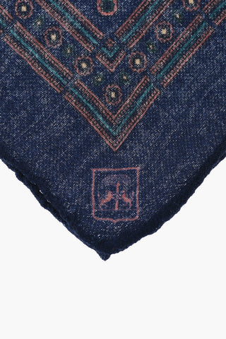 Patterned Wool Pocket Square