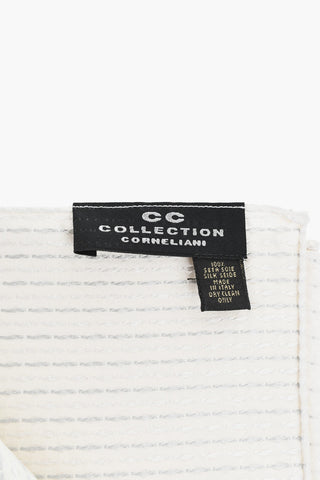 CC COLLECTION Patterned Silk Pocket Square