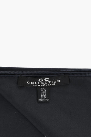 CC COLLECTION Solid Silk Pocket Square