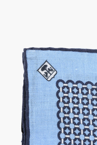 Patterned Linen Pocket Square