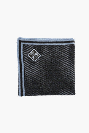 Bicolour Silk and Cashmere Pocket Square