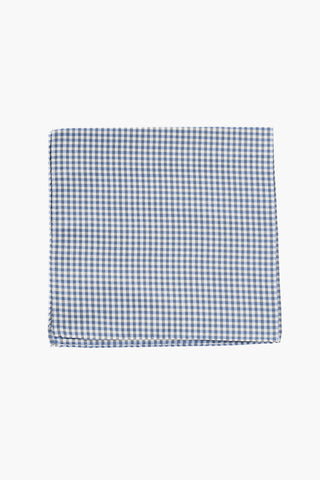 CC COLLECTION 실크 체크 포켓 스퀘어