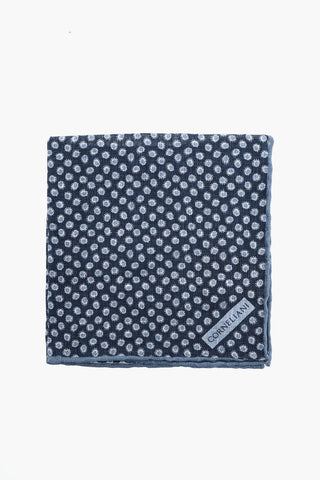 Linen Pocket Square with Pattern