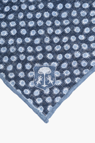 Linen Pocket Square with Pattern