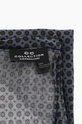 CC COLLECTION 패턴의 순모 포켓치프