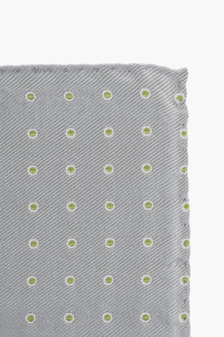 CC COLLECTION Polka Dot Silk Pocket Square