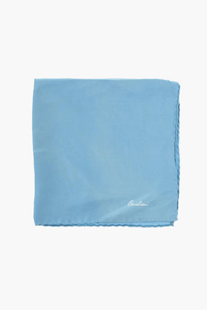 Einfarbiges Einstecktuch mit kontrastierendem Logo