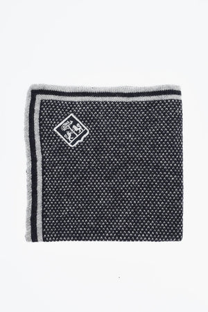 Two-Tone Silk and Cashmere Pocket Square