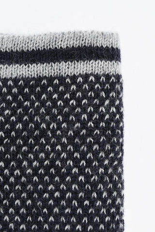 Two-Tone Silk and Cashmere Pocket Square