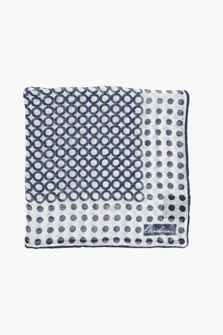Einstecktuch Aus Leinen Mit Geometrischem Muster
