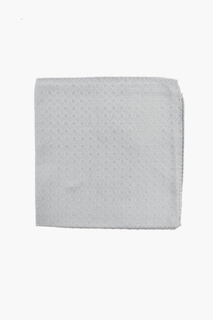 CC COLLECTION Silk Pocket Square with Geometric Pattern