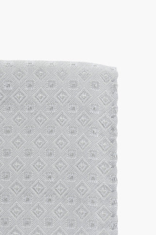 CC COLLECTION Silk Pocket Square with Geometric Pattern