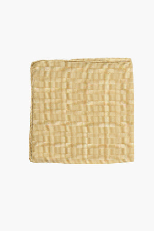 CC COLLECTION Einstecktuch aus Seide mit Basketweave-Motiv