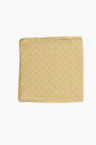 CC COLLECTION Einstecktuch aus Seide mit Basketweave-Motiv
