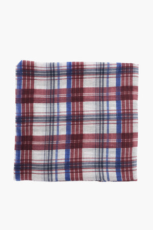 Silk-Blend Checked Foulard