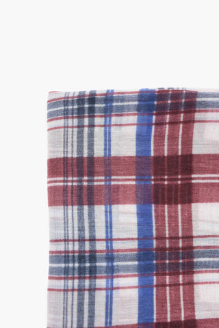 Silk-Blend Checked Foulard