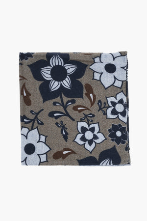 CC COLLECTION Fazzoletto da Taschino in Cotone a Fantasia Floreale