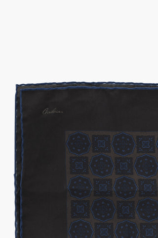 Silk Pocket Square with Contrasting Details