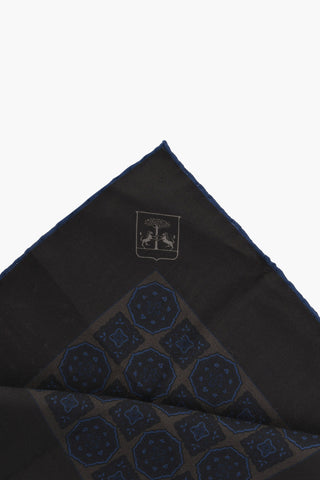 Silk Pocket Square with Contrasting Details