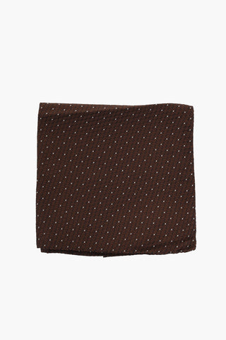 CC COLLECTION Silk Pocket Square with Micro Patterns