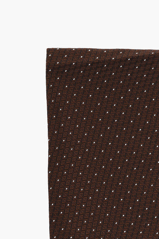 CC COLLECTION Silk Pocket Square with Micro Patterns