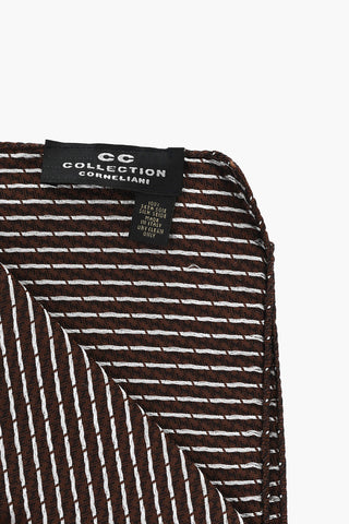 CC COLLECTION Silk Pocket Square with Micro Patterns