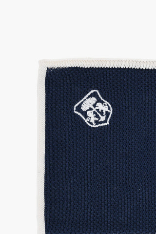 Solid Color Pocket Square with Contrasting Edge