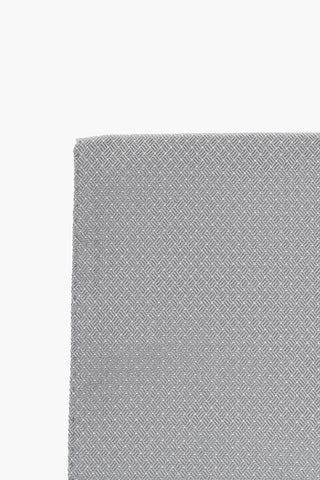 CC COLLECTION Silk Pocket Square with Basketweave Motif