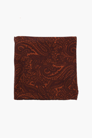 Fazzoletto da Taschino in Lana con Motivo Paisley