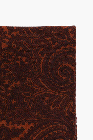 Fazzoletto da Taschino in Lana con Motivo Paisley