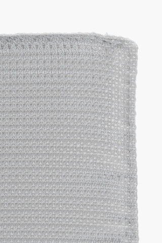 Solid-Color Silk Pocket Square with Micro Motifs