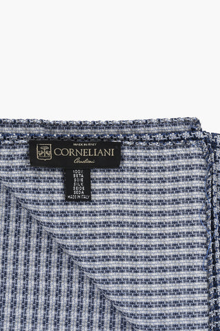 DOUBLE patterned silk pocket square