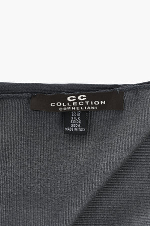 CC COLLECTION Fazzoletto da Taschino in Seta a Tinta Unita