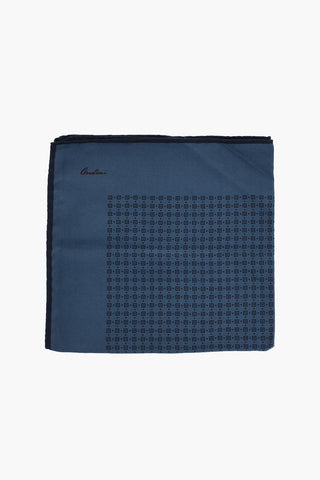 Einstecktuch aus Seide mit geometrischem Muster