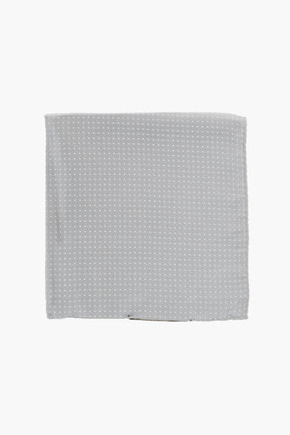 Solid-Color Pocket Square with Micro Motifs