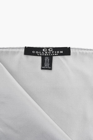 CC COLLECTION Fazzoletto da Taschino in Seta a Tinta Unita