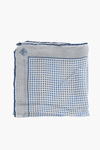 Geometrical Patterned Silk Blend Pocket Square