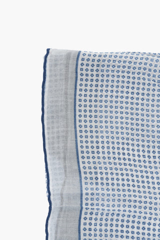 Geometrical Patterned Silk Blend Pocket Square
