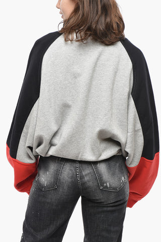 기모 면 스웨트셔츠 ATHLETIC FIT 하프 집업