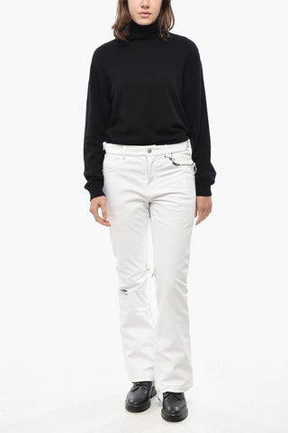 SKIWEAR Pantaloni da Sci in Tessuto Termico con Zip alla Caviglia
