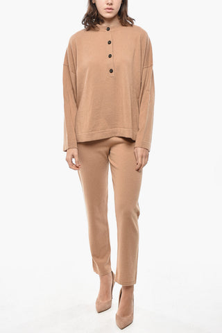 Pure Cashmere Sweater with Buttons