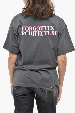 Baumwoll-T-Shirt mit Rundhalsausschnitt