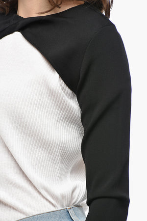 Solid-Color Long-Sleeve Shrug