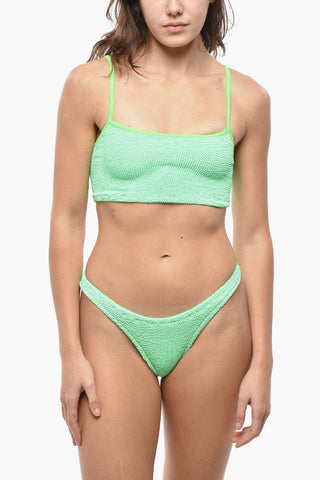 Bikini mit Wave-Motiv und hoher Taille