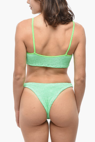 Bikini mit Wave-Motiv und hoher Taille