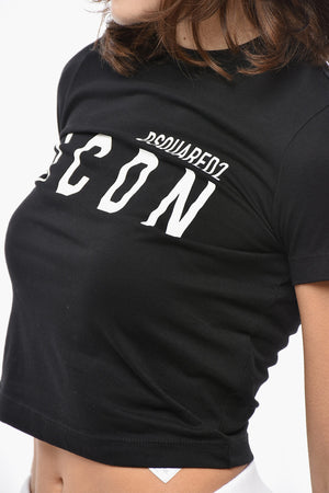 Cotton Cropped Fit T-Shirt ICON
