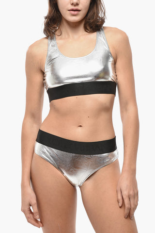 Set Bikini in Tessuto Lamè