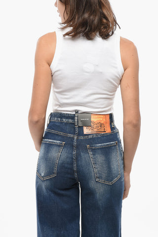 Cropped-Fit Tanktop ICON Mit Print