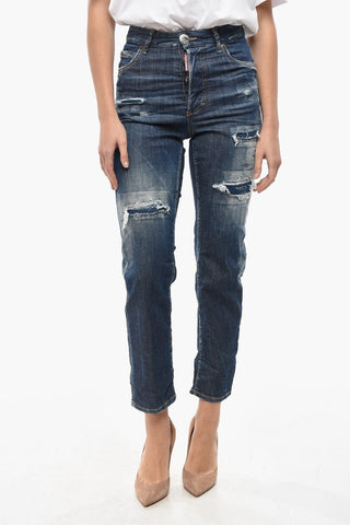 Stretch-Denim High-Waist Jeans BOSTON 18cm